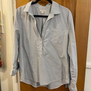 JCREW striped collared shirt size XL